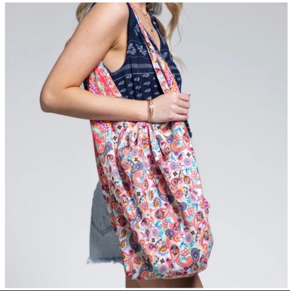 New Bohemian Paisley Print Bag - Picture 2 of 6